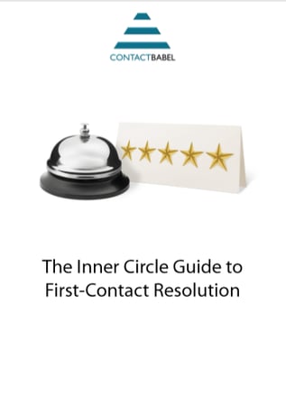 ContactBabel Inner Circle Guide to First Contact Resolution 2020