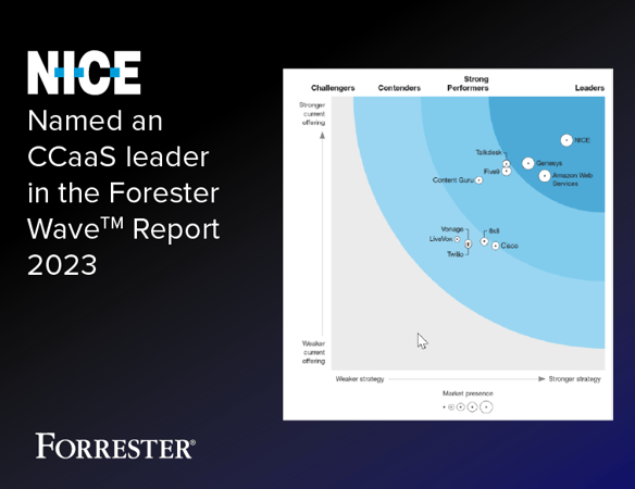 NICE named CCaaS leader in The Forrester Wave Q1 2023