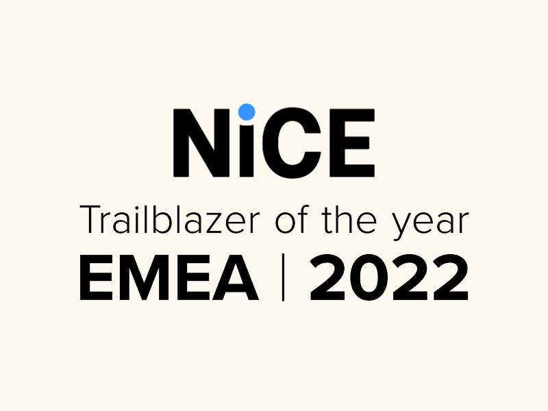 NiCE Trailblazer of the Year EMEA 2022