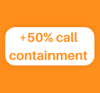 +50% call containment