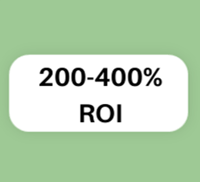 200-400% ROI