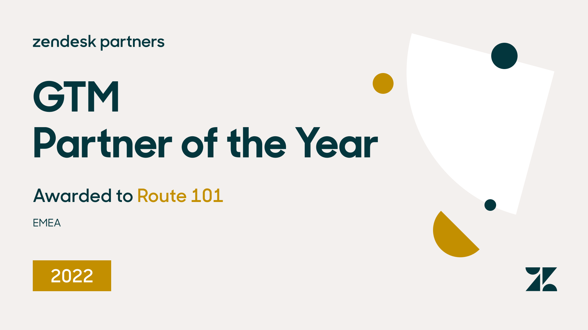 EMEA GTM Partner of the Year_Route 101