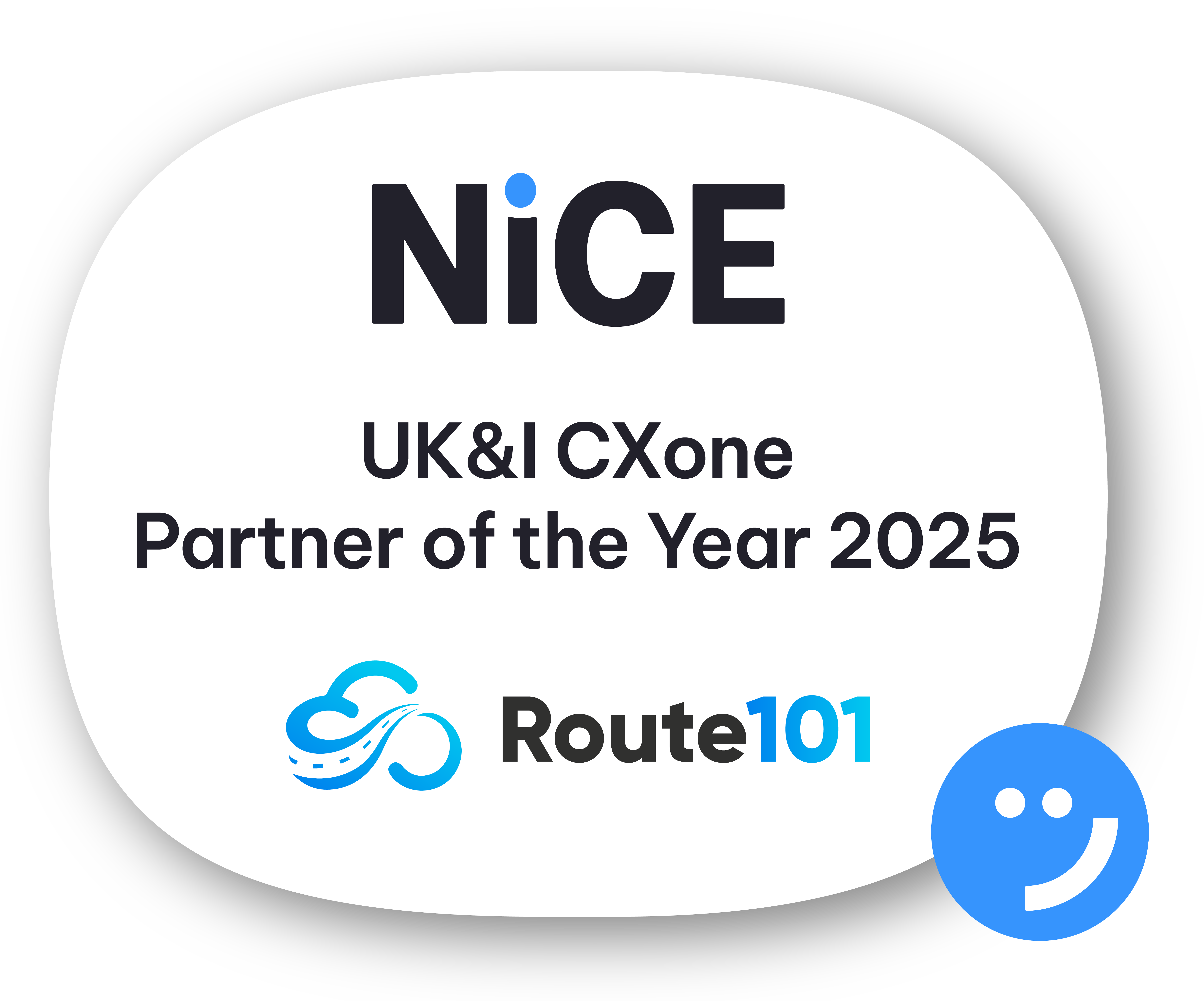 Route 101 NiCE UK &I Partner of The Year 2025