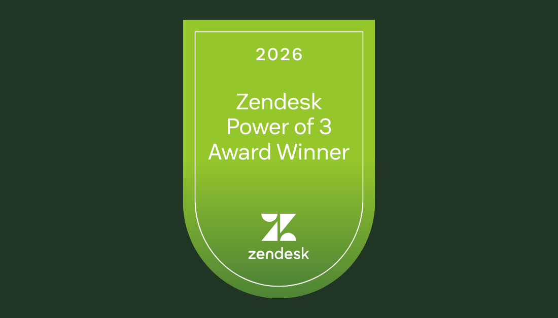 2026: Zendesk Power of 3 Award